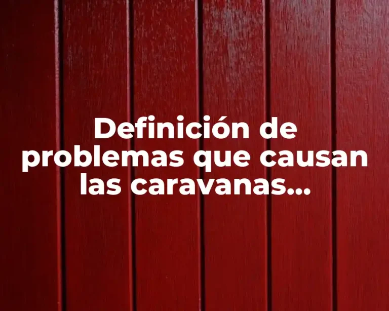 Definición de problemas que causan las caravanas migratorias