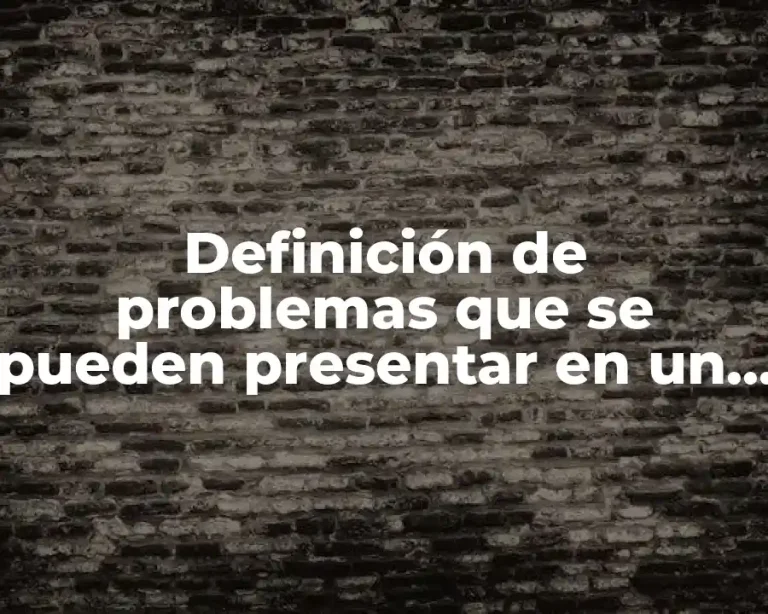 Definición de problemas que se pueden presentar en un hotel