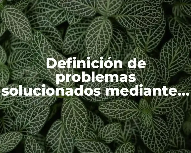 Definición de problemas solucionados mediante análisis medio