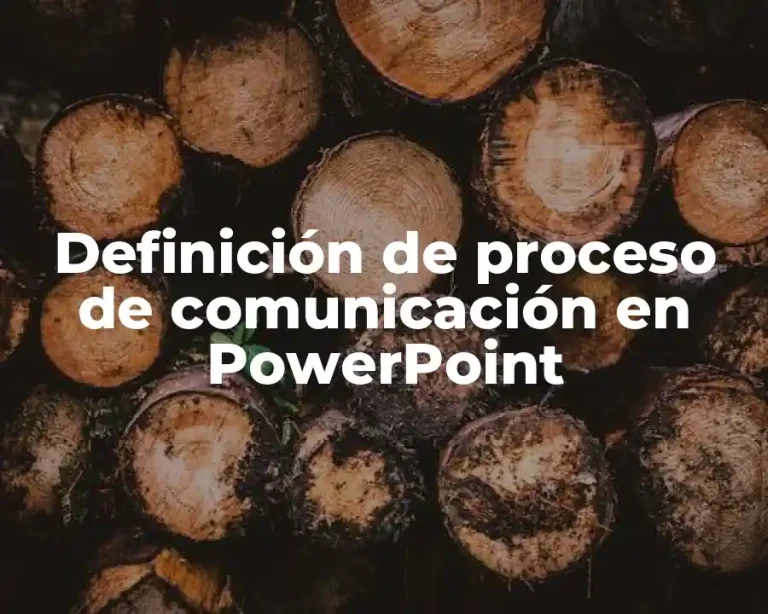 Definición de proceso de comunicación en PowerPoint