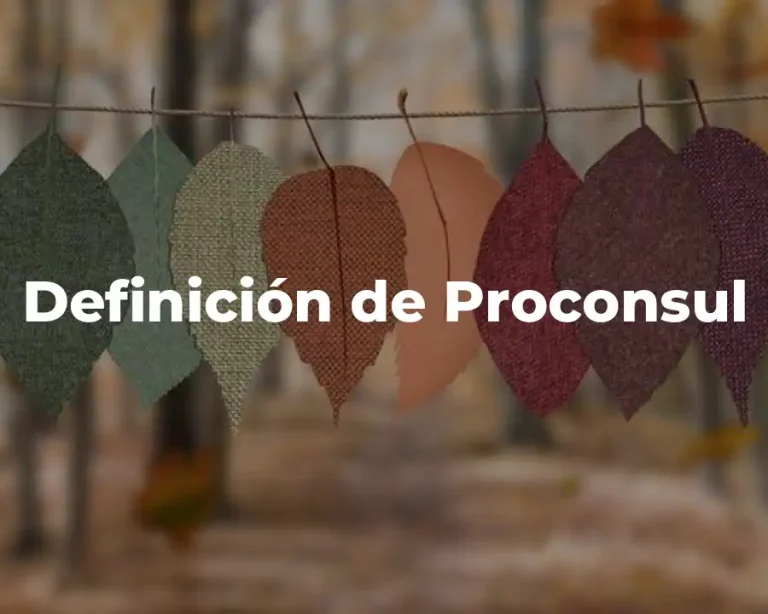 Definición de Proconsul