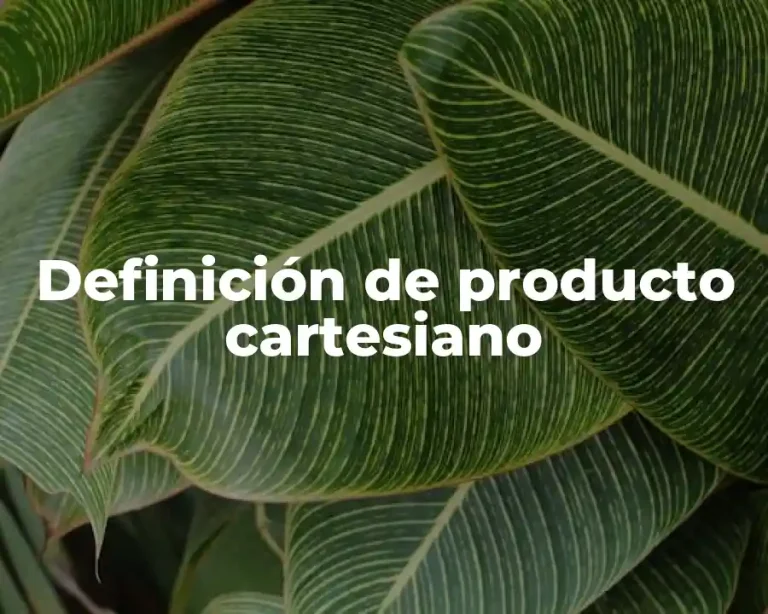 Definición de producto cartesiano