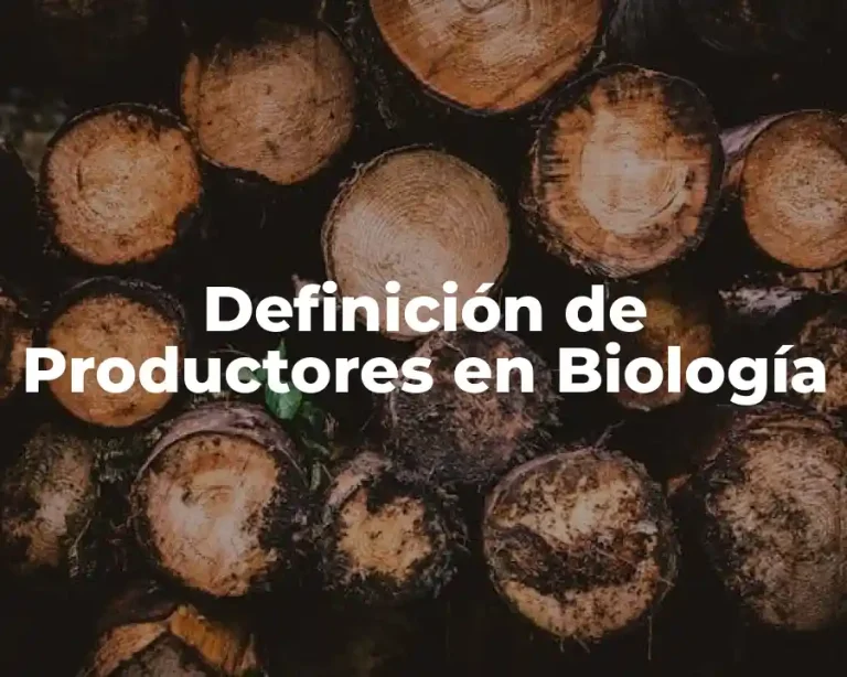 Definición de Productores en Biología