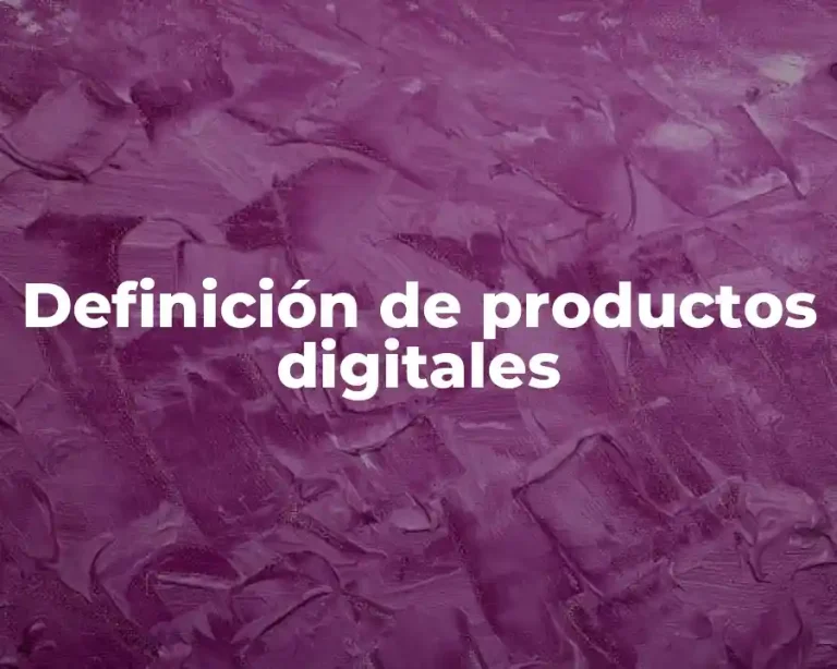 Definición de productos digitales