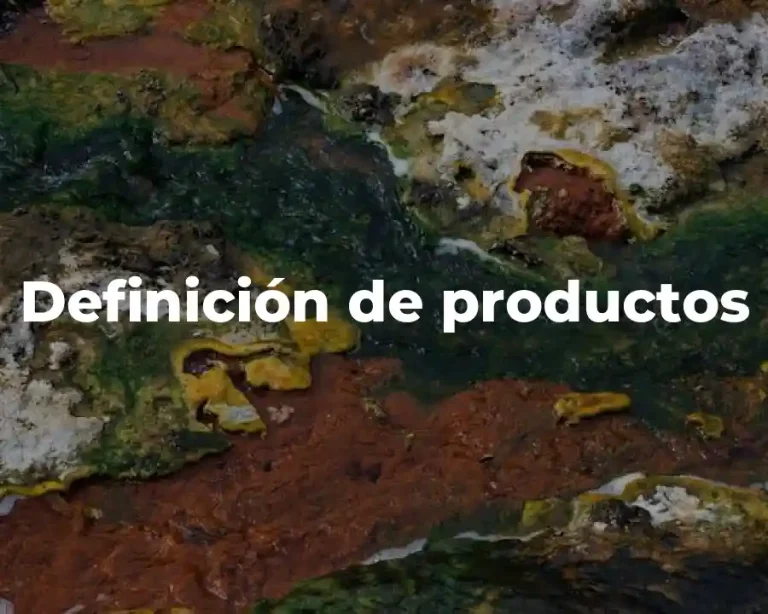 Definición de productos