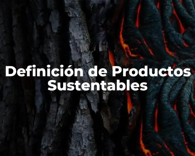 Definición de Productos Sustentables