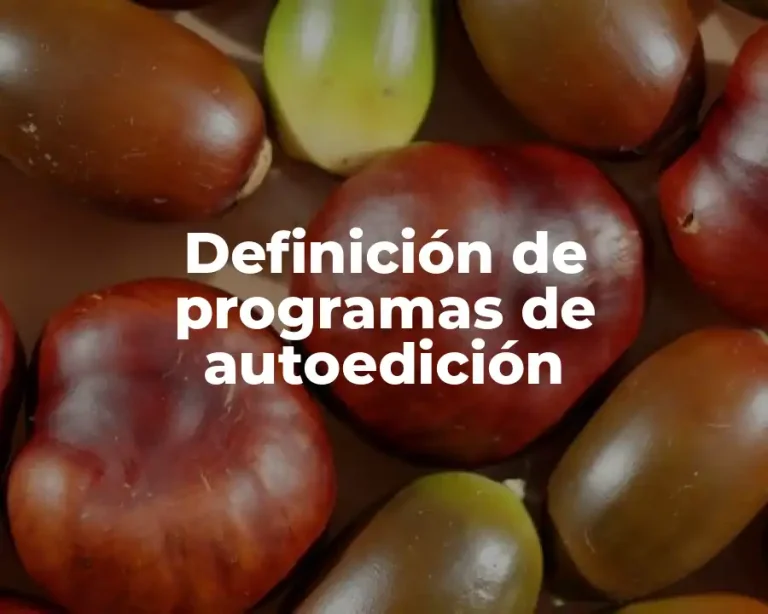 Definición de programas de autoedición