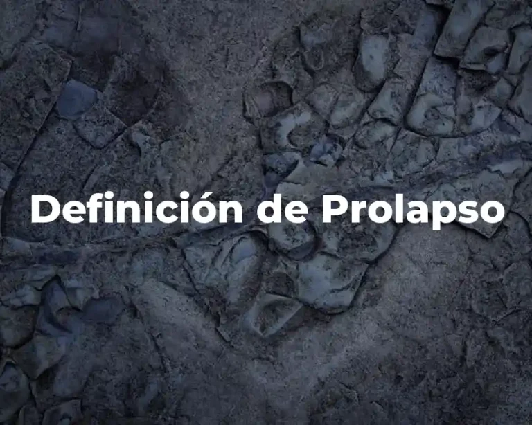 Definición de Prolapso