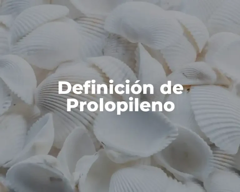 Definición de Prolopileno