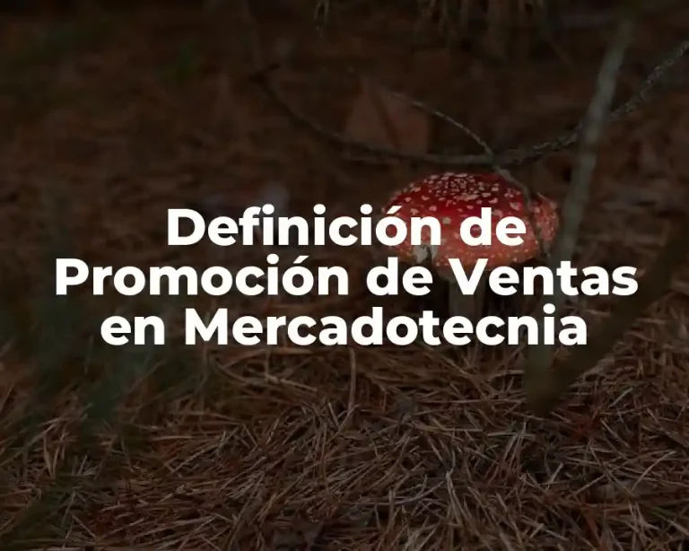 Definición de Promoción de Ventas en Mercadotecnia