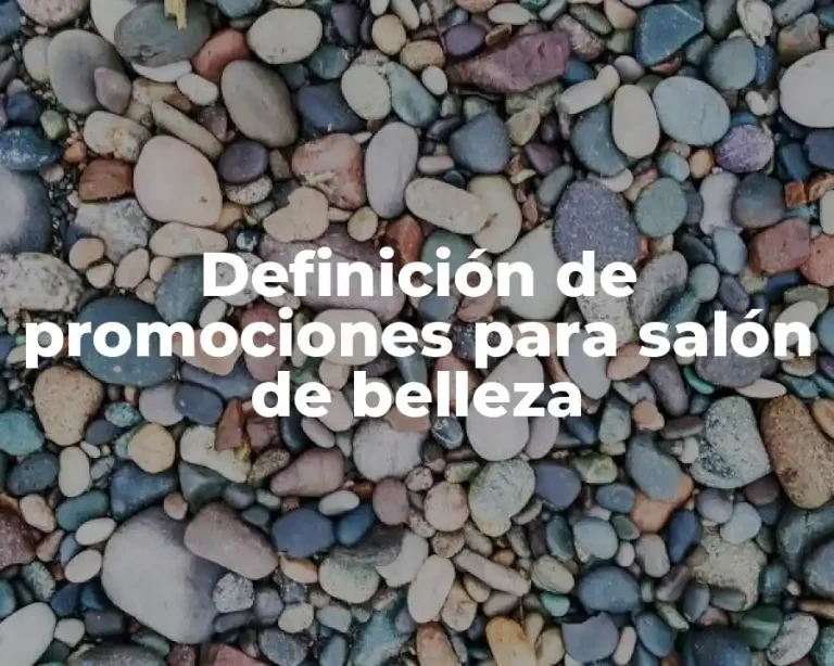 Definición de promociones para salón de belleza