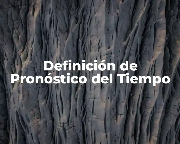 Definición de Pronóstico del Tiempo
