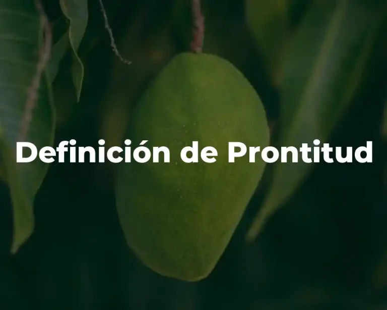 Definición de Prontitud