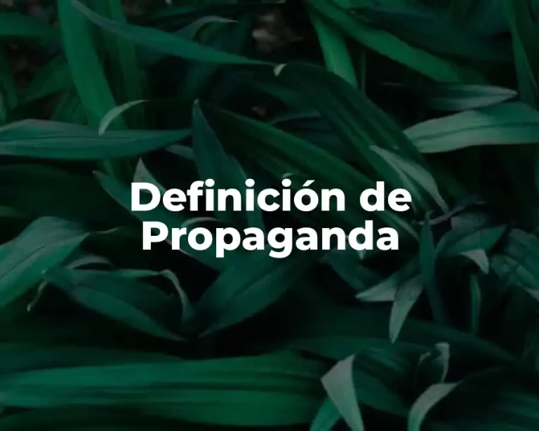 Definición de Propaganda
