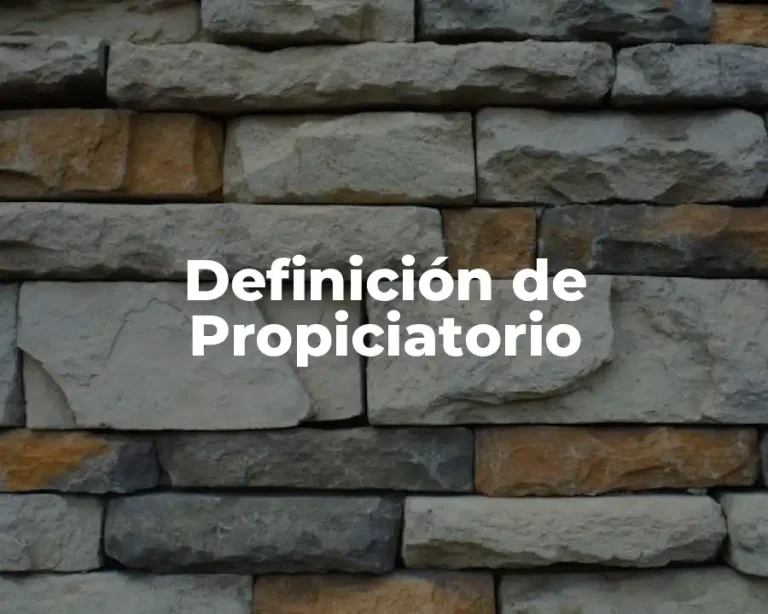 Definición de Propiciatorio