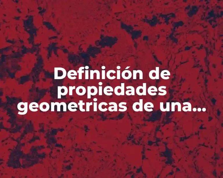Definición de propiedades geometricas de una sección