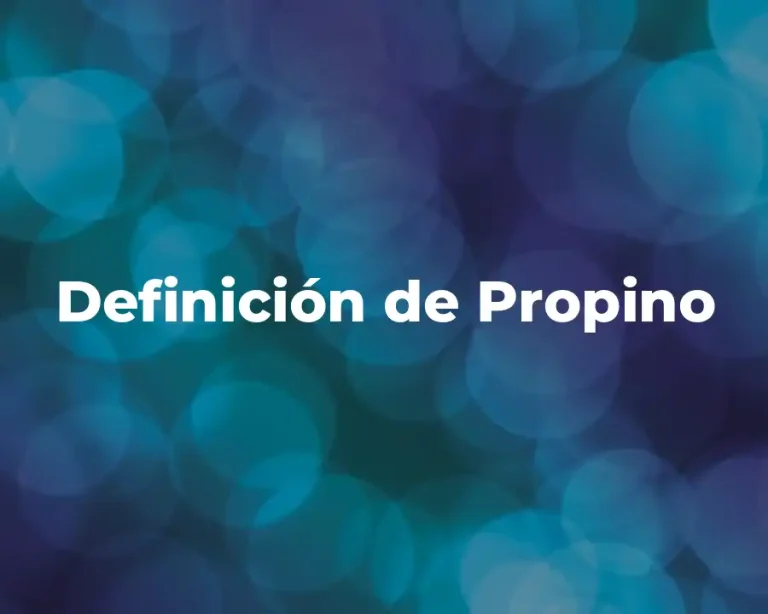 Definición de Propino