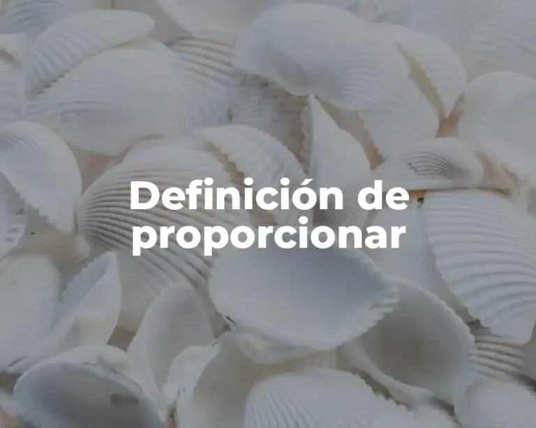 Definición de proporcionar