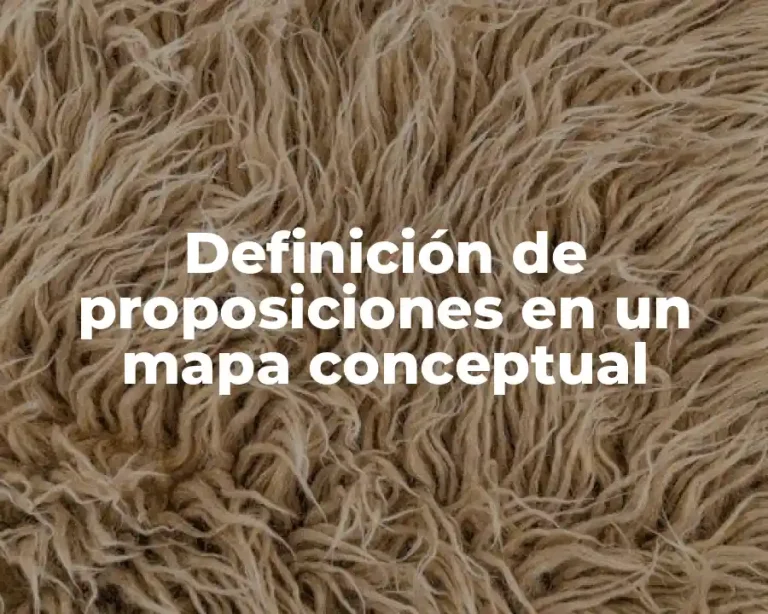 Definición de proposiciones en un mapa conceptual