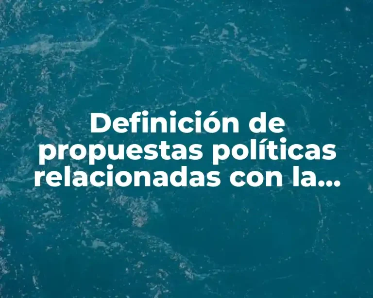 Definición de propuestas políticas relacionadas con la ciudadanía y democracia