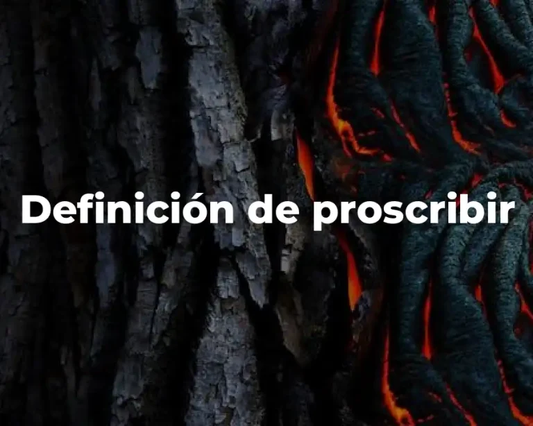 Definición de proscribir