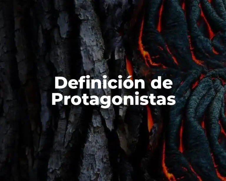 Definición de Protagonistas