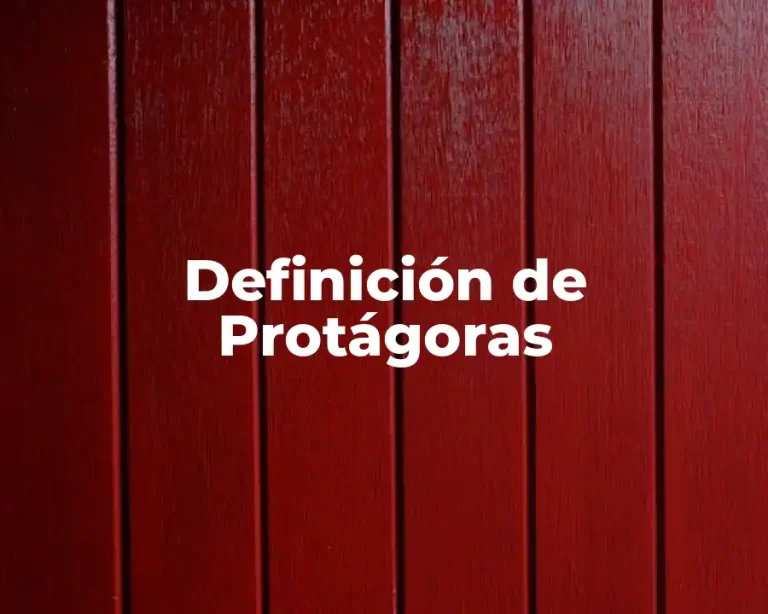 Definición de Protágoras