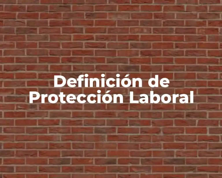Definición de Protección Laboral