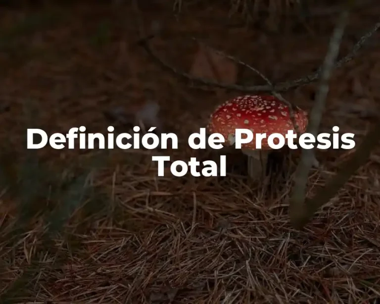 Definición de Protesis Total