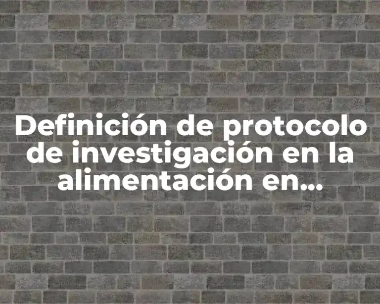 Definición de protocolo de investigación en la alimentación en hipertensos