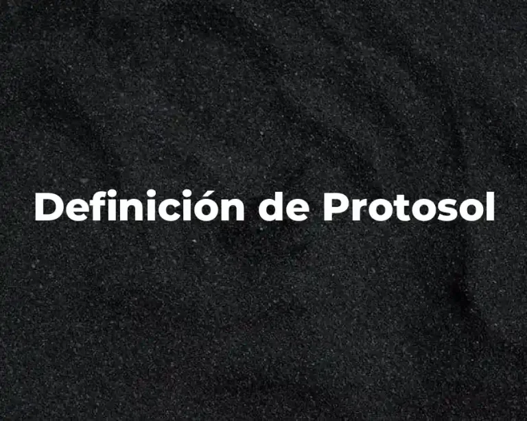 Definición de Protosol