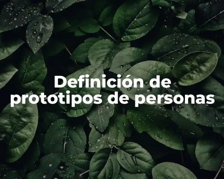 Definición de prototipos de personas