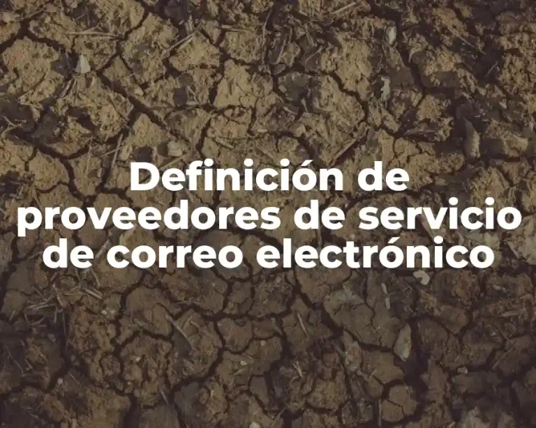 Definición de proveedores de servicio de correo electrónico
