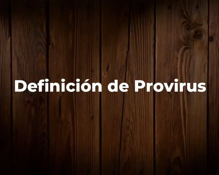 Definición de Provirus