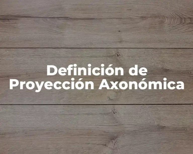 Definición de Proyección Axonómica