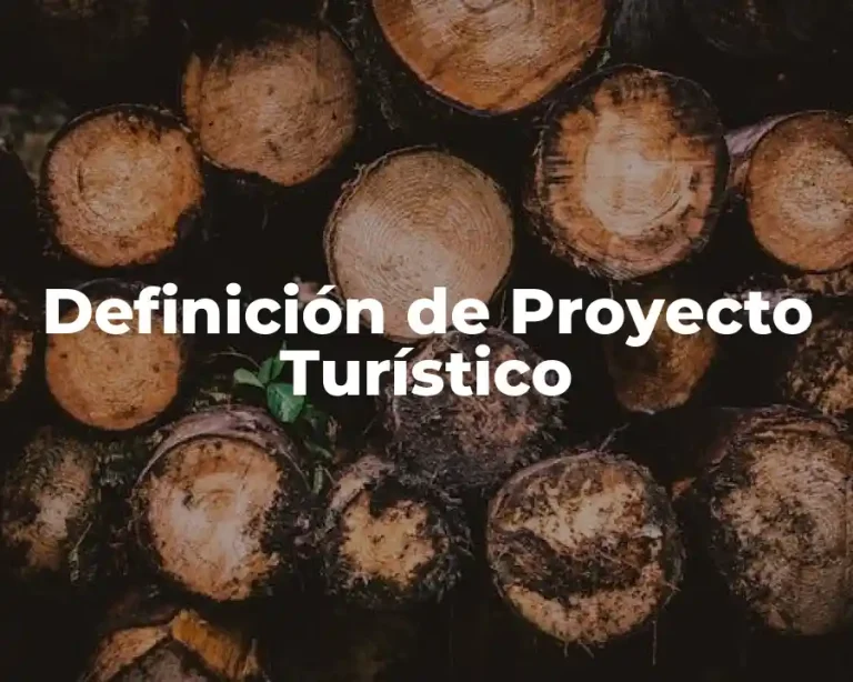 Definición de Proyecto Turístico