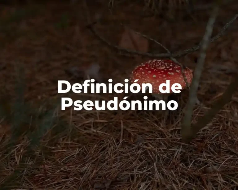 Definición de Pseudónimo