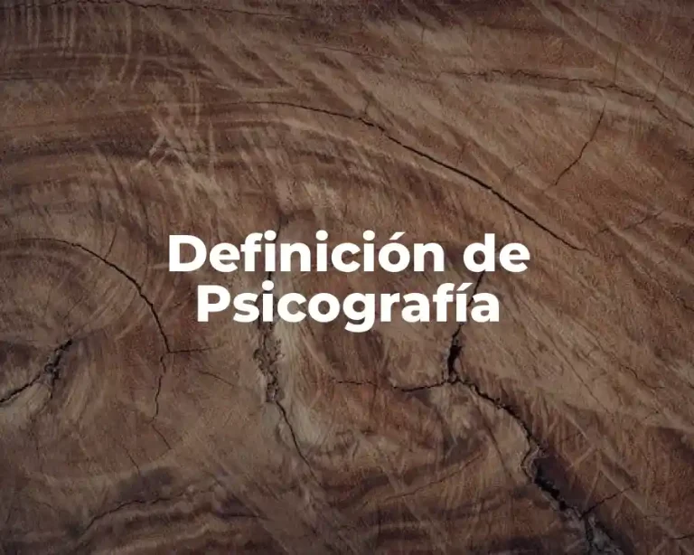 Definición de Psicografía