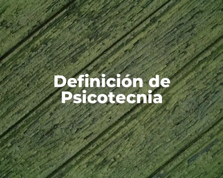 Definición de Psicotecnia