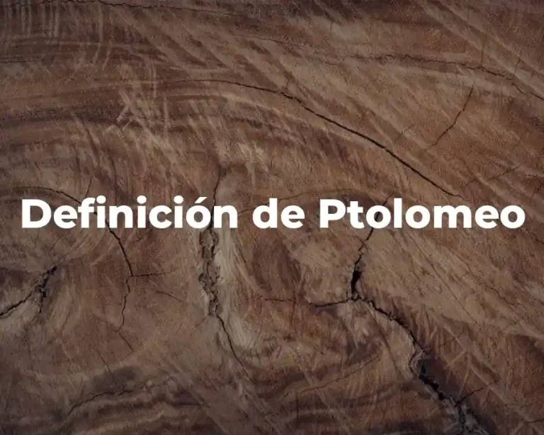 Definición de Ptolomeo