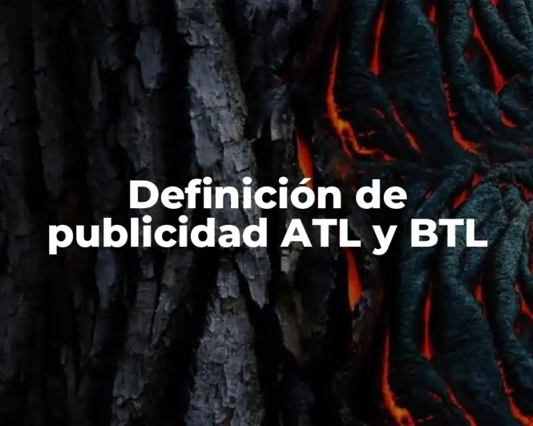 Definición de publicidad ATL y BTL