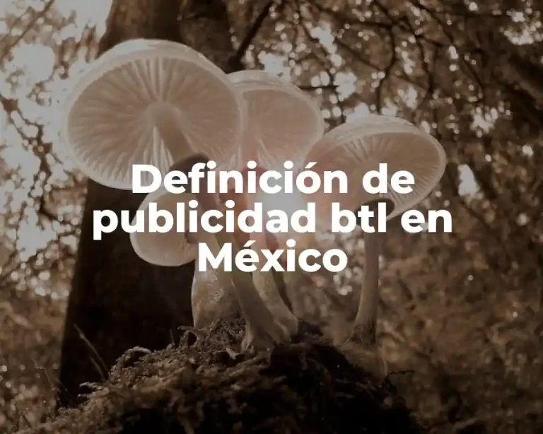 Definición de publicidad btl en México