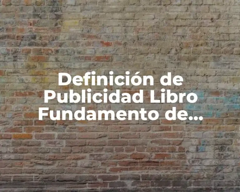 Definición de Publicidad Libro Fundamento de Marketing Internacional