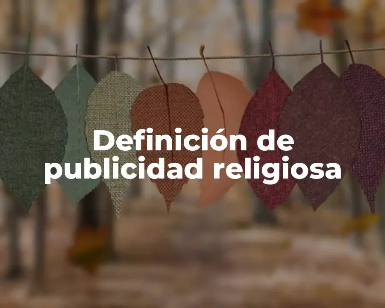 Definición de publicidad religiosa