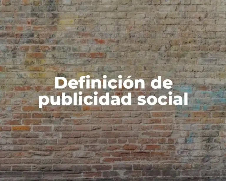 Definición de publicidad social