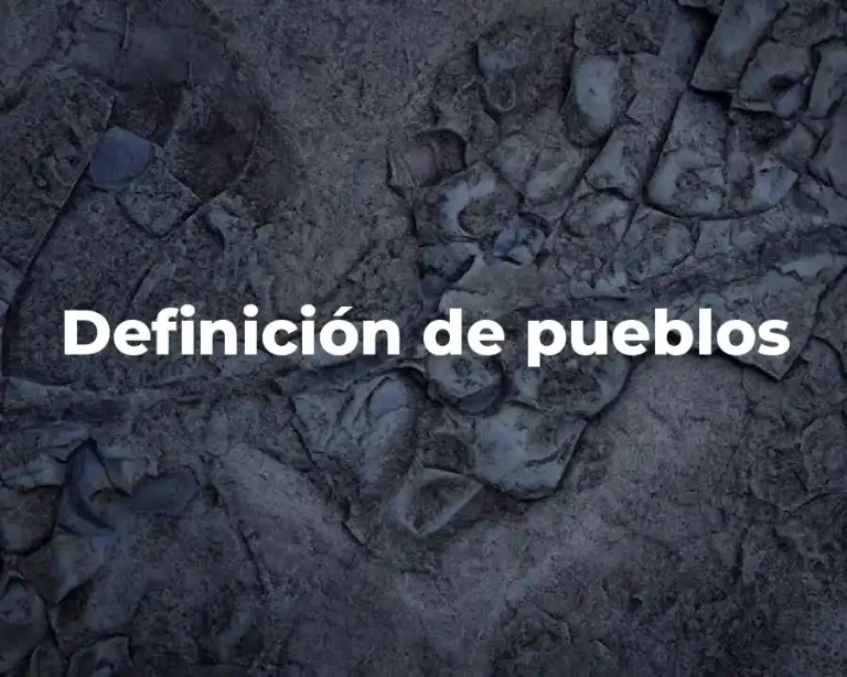 Definición de pueblos
