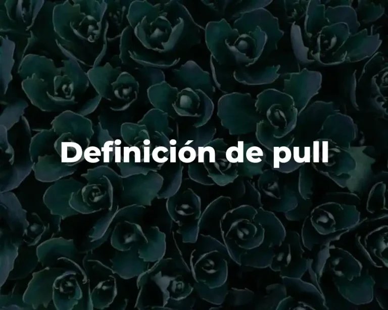 Definición de pull