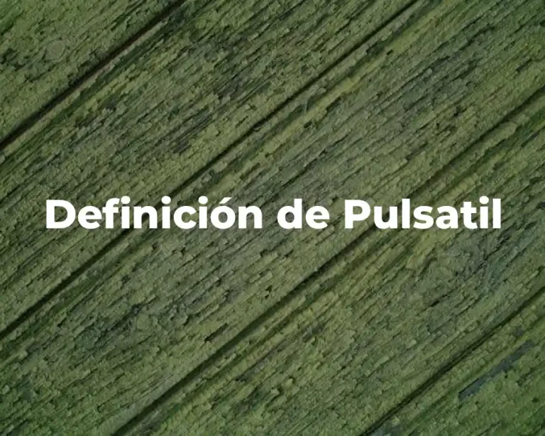 Definición de Pulsatil