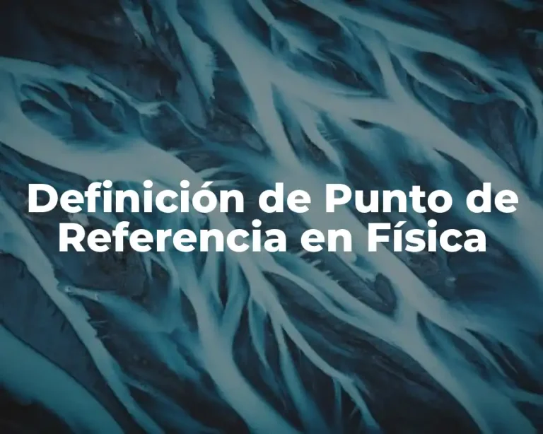 Definición de Punto de Referencia en Física