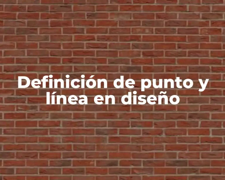 Definición de punto y línea en diseño